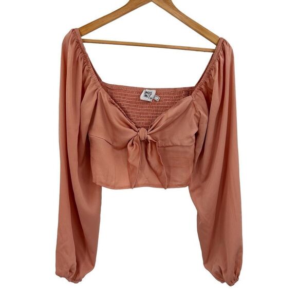 Princess Polly dusty rose pink silky Estee top size 8 - Picture 5 of 9